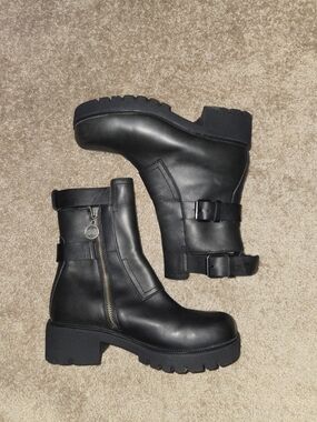 Double H Chunky Leather Boots